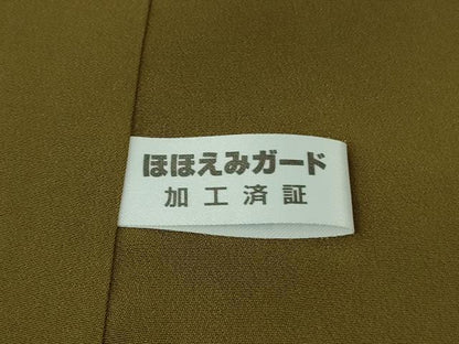 平和屋着物●極上　洛楽人工房　小紋　蜻蛉　トンボ　藍鉄色地　逸品　DZAB2468kh6