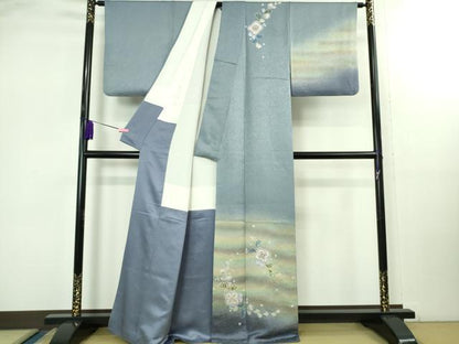 平和屋本店●極上　久保田一竹　幻の辻が花　訪問着　暈し染め　金通し地　逸品　DZAB2470kh6