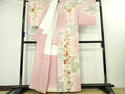 平和屋本店●極上　創業460年・千總　訪問着　駒刺繍　辻が花　虹色地　暈し染め　金彩　三越扱い　逸品　DZAB2472kh6