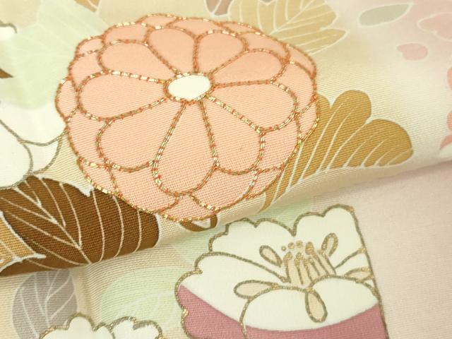 平和屋本店●極上　創業460年・千總　訪問着　駒刺繍　辻が花　虹色地　暈し染め　金彩　三越扱い　逸品　DZAB2472kh6