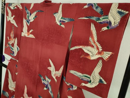 平和屋本店●超希少　染彩芸術の巨匠　皆川月華　ろうけつ染　訪問着　刺繍　飛鳥文　暈し染め　逸品　DZAB2483kh6