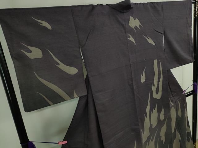 平和屋着物●極上　世界的人形師　辻村寿三郎　ジュサブロー　結城紬　訪問着　逸品　DZAB2504kh6