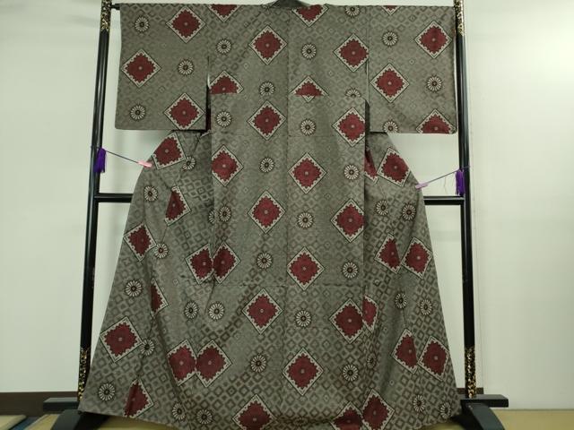 平和屋着物●希少　本場大島紬　龍郷絣　逸品　未使用　DZAB2507kh6