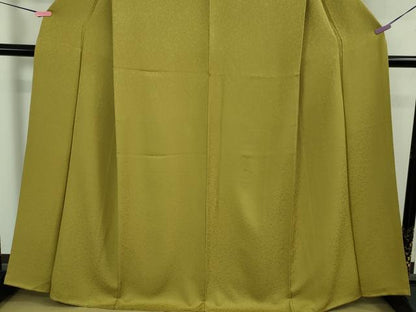 平和屋着物●極上　色無地　花唐草地紋　利休茶色　逸品　DZAB2511kh6