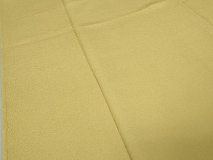 平和屋着物●極上　色無地　淡黄色　逸品　未使用　DZAB2513kh6