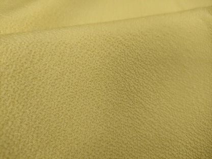 平和屋着物●極上　色無地　淡黄色　逸品　未使用　DZAB2513kh6