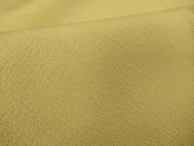 平和屋着物●極上　色無地　淡黄色　逸品　未使用　DZAB2513kh6