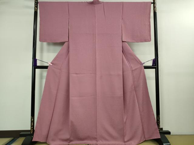 平和屋着物●極上　色無地　長春色　逸品　未使用　DZAB2514kh6