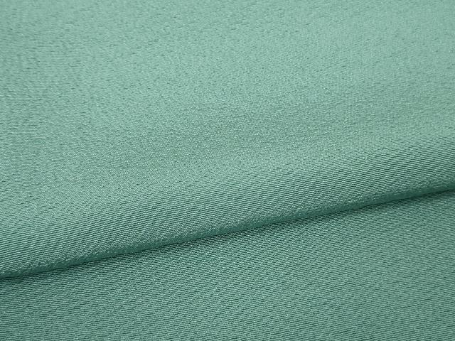 平和屋着物●極上　色無地　本草木染　白群色　反端付き　逸品　未使用　DZAB2515kh6
