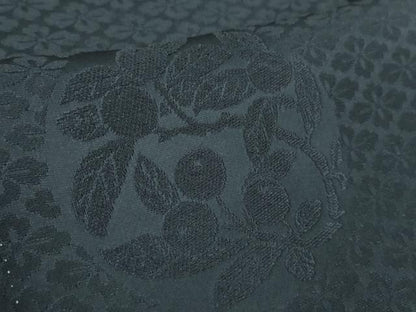 平和屋着物●極上　無地絵羽訪問着　草花地紋　色無地　青褐色　ほていや扱い　ロング丈　逸品　未使用　DZAB2521kh6