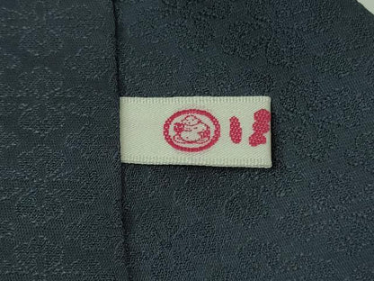 平和屋着物●極上　無地絵羽訪問着　草花地紋　色無地　青褐色　ほていや扱い　ロング丈　逸品　未使用　DZAB2521kh6