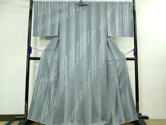 平和屋着物●極上　ファッションデザイナー　コシノジュンコ　訪問着　刺繍　笹竹　金糸　逸品　未使用　DZAB2522kh6