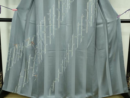 平和屋着物●極上　ファッションデザイナー　コシノジュンコ　訪問着　刺繍　笹竹　金糸　逸品　未使用　DZAB2522kh6