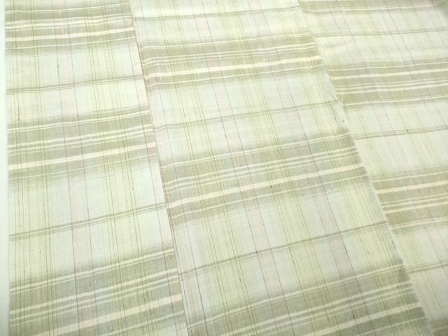 平和屋着物●極上　結城紬　横段文　逸品　DZAB2531kh6