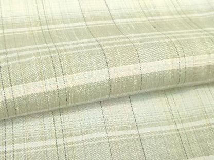 平和屋着物●極上　結城紬　横段文　逸品　DZAB2531kh6