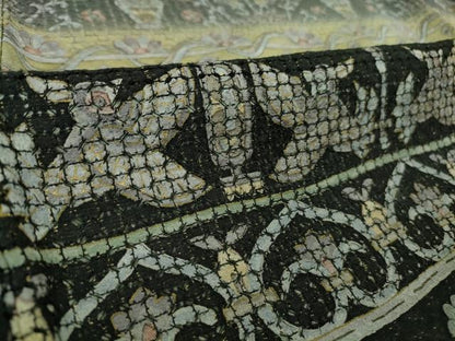 平和屋本店●極上　中国三大刺繍　スワトウ刺繍　汕頭刺繍　訪問着　エジプト壁画文様　暈し染め　金糸　逸品　DZAB2546kh6