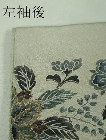 平和屋本店●極上　中国三大刺繍　スワトウ刺繍　汕頭刺繍　訪問着　更紗花文　暈し染め　金糸　逸品　DZAB2555kh6