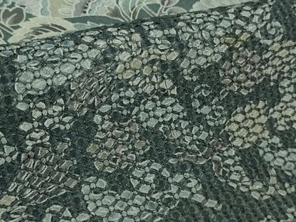 平和屋本店●極上　中国三大刺繍　スワトウ刺繍　汕頭刺繍　訪問着　更紗花文　暈し染め　金糸　逸品　DZAB2555kh6