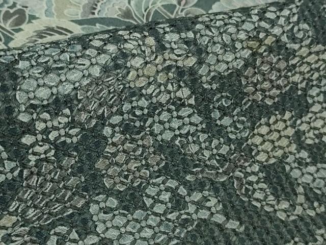 平和屋本店●極上　中国三大刺繍　スワトウ刺繍　汕頭刺繍　訪問着　更紗花文　暈し染め　金糸　逸品　DZAB2555kh6