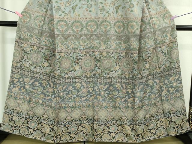 平和屋本店●極上　訪問着　総刺繍　更紗花唐草文　暈し染め　逸品　DZAB2560kh6