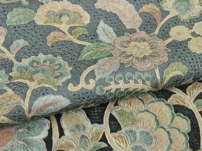 平和屋本店●極上　訪問着　総刺繍　更紗花唐草文　暈し染め　逸品　DZAB2560kh6