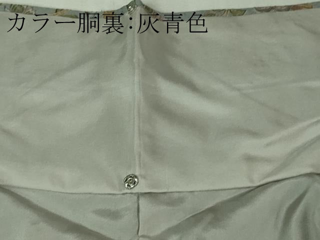 平和屋本店●極上　訪問着　総刺繍　更紗花唐草文　暈し染め　逸品　DZAB2560kh6
