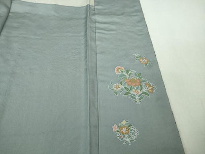 平和屋本店●極上　訪問着　総刺繍　更紗花唐草文　暈し染め　逸品　DZAB2560kh6