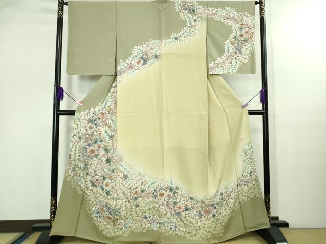 平和屋着物●極上 訪問着 作家物 辻が花 暈し染め 逸品 未使用 DZAB2586kh6