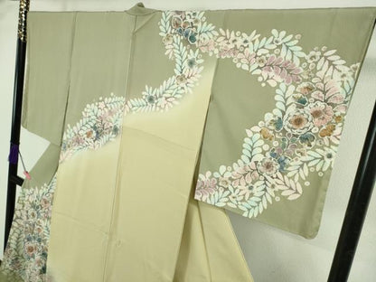 平和屋着物●極上 訪問着 作家物 辻が花 暈し染め 逸品 未使用 DZAB2586kh6