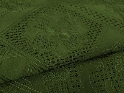 平和屋着物●極上 中国三大刺繍 スワトウ刺繍 汕頭刺繍 相良刺繍 総刺繍 訪問着 色無地 革色 花唐草文 逸品 DZAB2590kh6