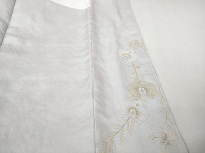 平和屋着物●極上　色留袖　御縫取　寿光織　胡蝶蘭　優美な香り　暈し染め　金銀糸　ほていや扱い　反端付き　逸品　DZAB2594kh6