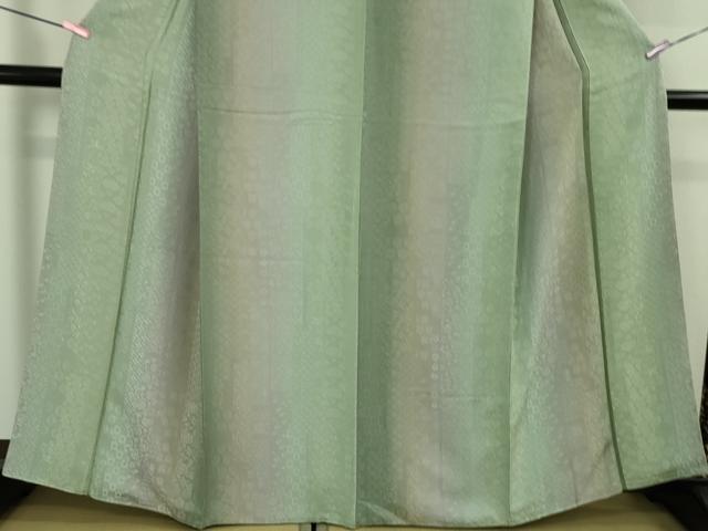 平和屋着物●極上 小紋 お召地 花唐草 名物裂地紋 暈し染め 逸品 未使用 DZAB2596kh6