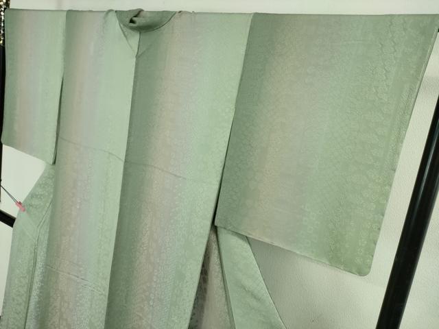 平和屋着物●極上 小紋 お召地 花唐草 名物裂地紋 暈し染め 逸品 未使用 DZAB2596kh6