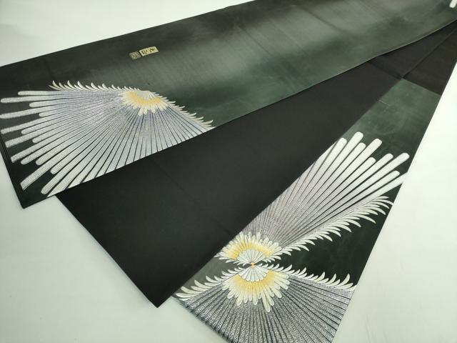 平和屋本店●極上　金彩友禅　卓越技能者・名工・和田光正　六通柄袋帯　菊　金銀彩　逸品　DZAB2608kh6