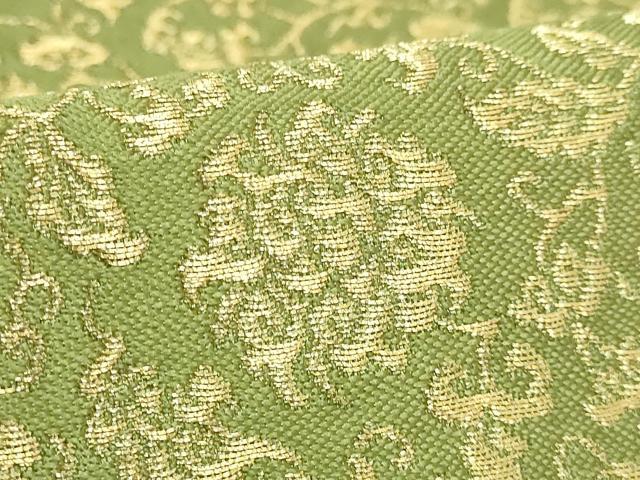 平和屋本店●最高級　龍村平蔵製　六通柄　本袋帯　一重蔦中牡丹　金糸　逸品　DZAB2619kh6