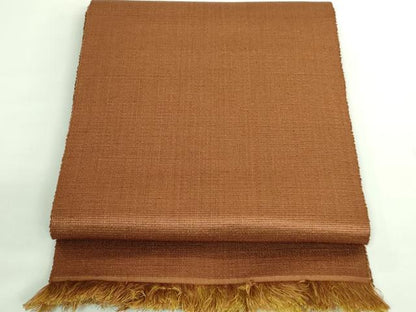 平和屋着物●極上　本場黄八丈　紬　八寸名古屋帯　一重帯　逸品　DZAB2622kh6