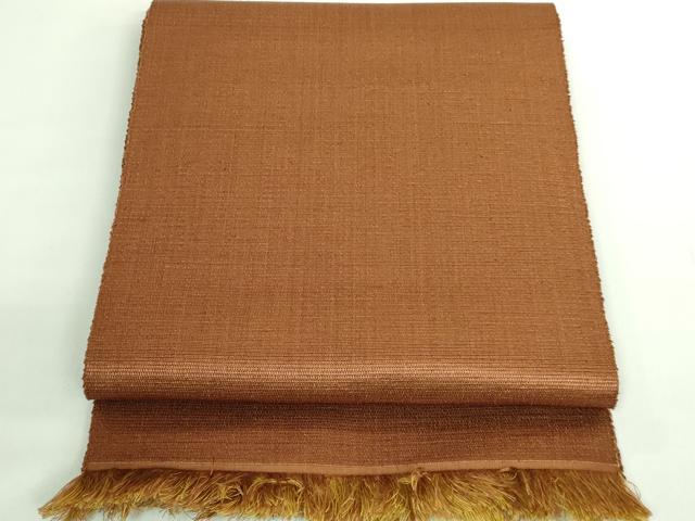 平和屋着物●極上　本場黄八丈　紬　八寸名古屋帯　一重帯　逸品　DZAB2622kh6