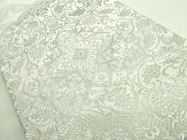 平和屋本店●極上　金彩友禅　卓越技能者・名工・和田光正　太鼓柄袋帯　正倉院花文　銀彩　逸品　DZAB2624kh6