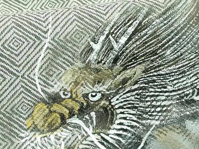 平和屋着物●極上　九寸名古屋帯　手描き　龍　金銀彩　鈴乃屋扱い　逸品　DZAB2625kh6