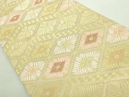 平和屋着物●極上 皇室献上作家 北出与三郎 六通柄 本袋帯 松菱連翠文 金糸 逸品 DZAB2628kh6