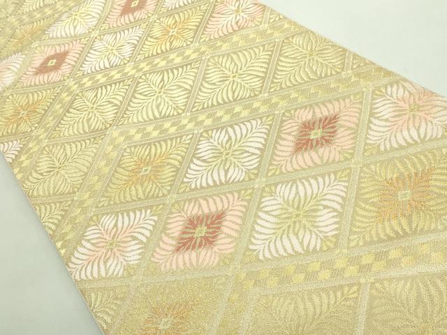 平和屋着物●極上 皇室献上作家 北出与三郎 六通柄 本袋帯 松菱連翠文 金糸 逸品 DZAB2628kh6
