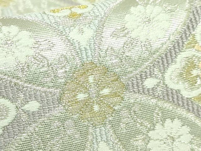平和屋着物●極上 両面 六通柄袋帯 唐織 七宝華紋 彩麗 金銀糸 逸品 DZAB2631kh6