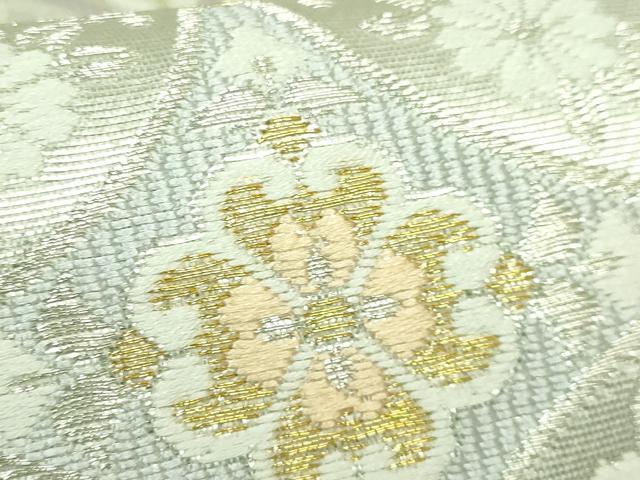 平和屋着物●極上 両面 六通柄袋帯 唐織 七宝華紋 彩麗 金銀糸 逸品 DZAB2631kh6