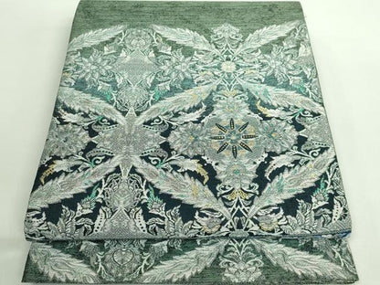 平和屋着物●極上 両面 全通柄袋帯 洋花文 金銀糸 やまと誂製 逸品 DZAB2632kh6