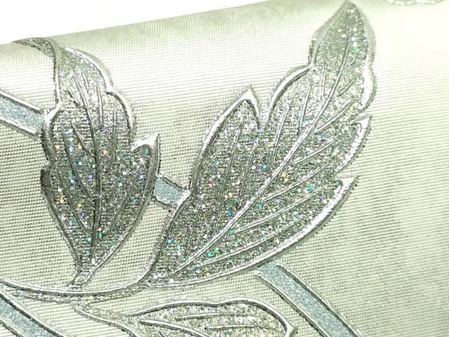 平和屋本店●極上　金彩友禅　卓越技能者・名工・和田光正監修　華陽　太鼓柄袋帯　花唐草　銀彩　逸品　DZAB2633kh6