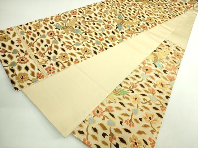 平和屋本店○極上 龍村美術織物 六通柄 本袋帯 唐織 飛鳥花香