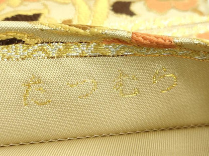 平和屋本店●極上　龍村美術織物　六通柄　本袋帯　唐織　飛鳥花香錦　金糸　逸品　DZAB2641kh6