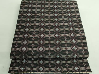 平和屋着物●極上 両面 六通柄袋帯 舞花文 菱 金糸 やまと誂製 逸品 DZAB2652kh6