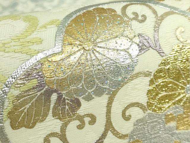 花菱文　金彩　正絹　逸品 花菱文 金彩 正絹 逸品 花菱文 金彩 正絹 逸品