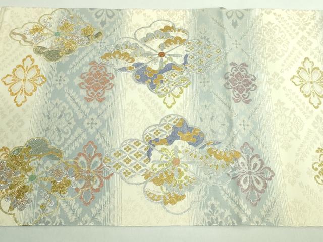 花菱文　金彩　正絹　逸品 平和屋本店○極上 金彩友禅 卓越技能者・名工・和田光正 九寸開き